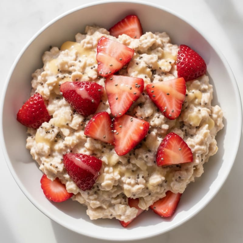 Strawberry Shortcake Overnight Oats