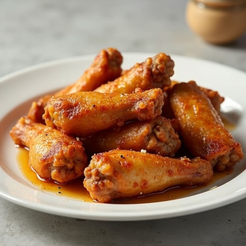 Crispy Baked Honey Garlic Chicken Wings