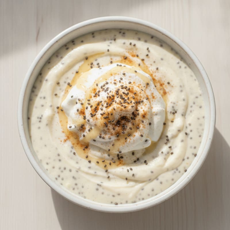 Creamy Vanilla Chia Protein Smoothie