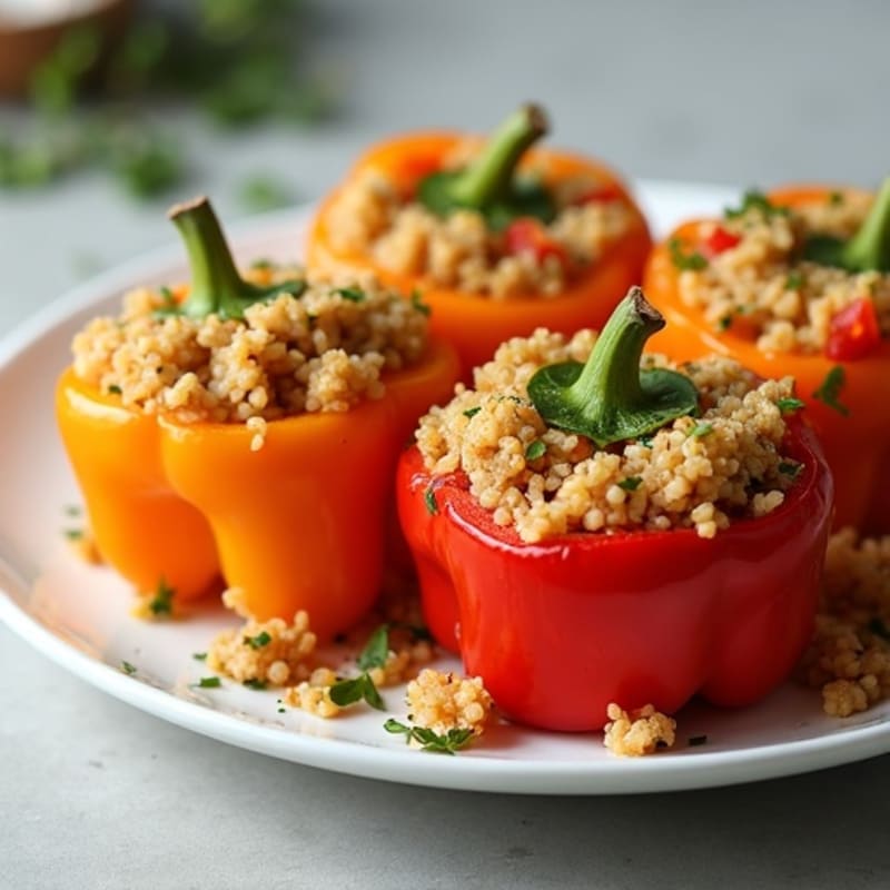 Protein-Packed Turkey and Quinoa Stuffed Bell Peppers