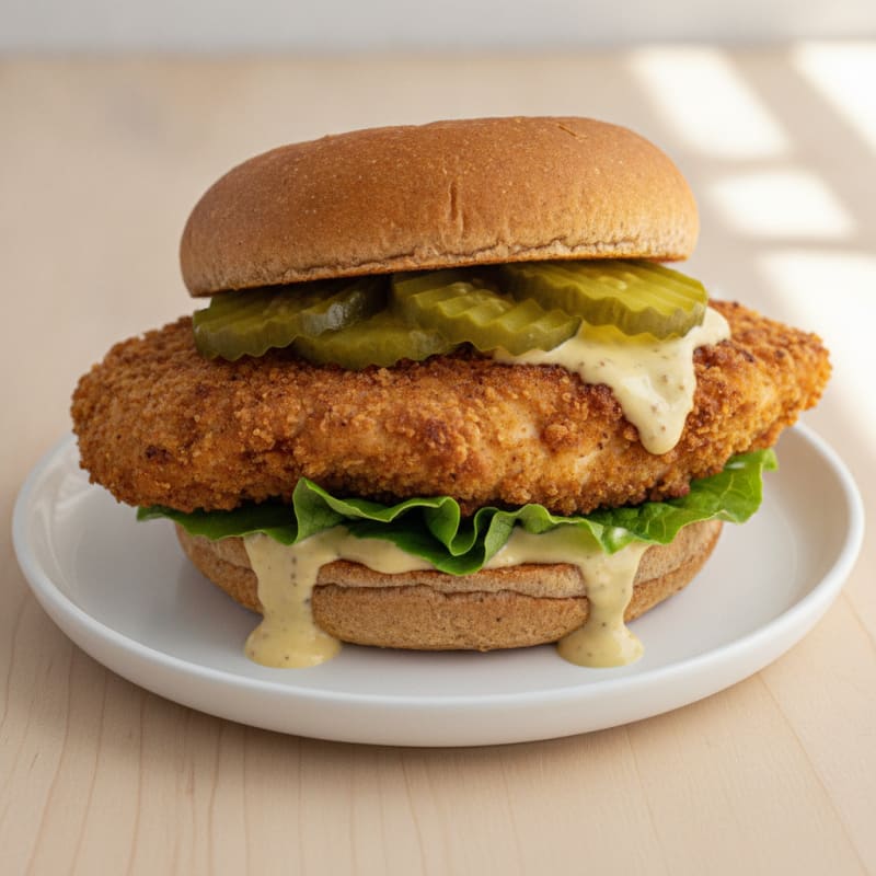 Buttermilk Fried Chicken Sandwich with Pickles