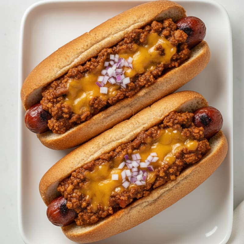 Classic Chili Cheese Hot Dogs