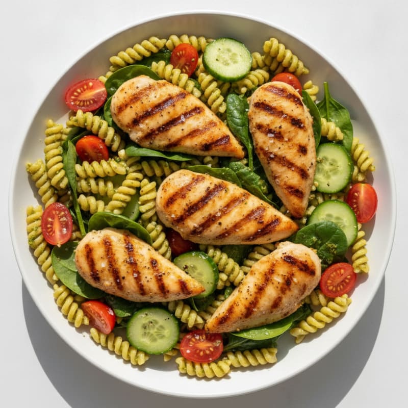 Summer Pasta Salad with Pesto