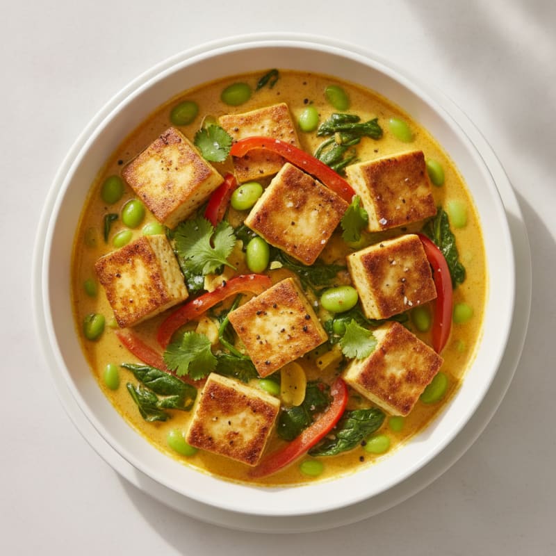 Golden Tofu Coconut Curry