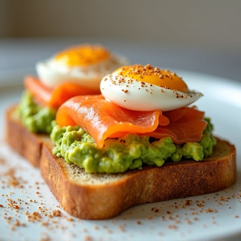 Crispy Sourdough Avocado Toast with Everything Seasoning