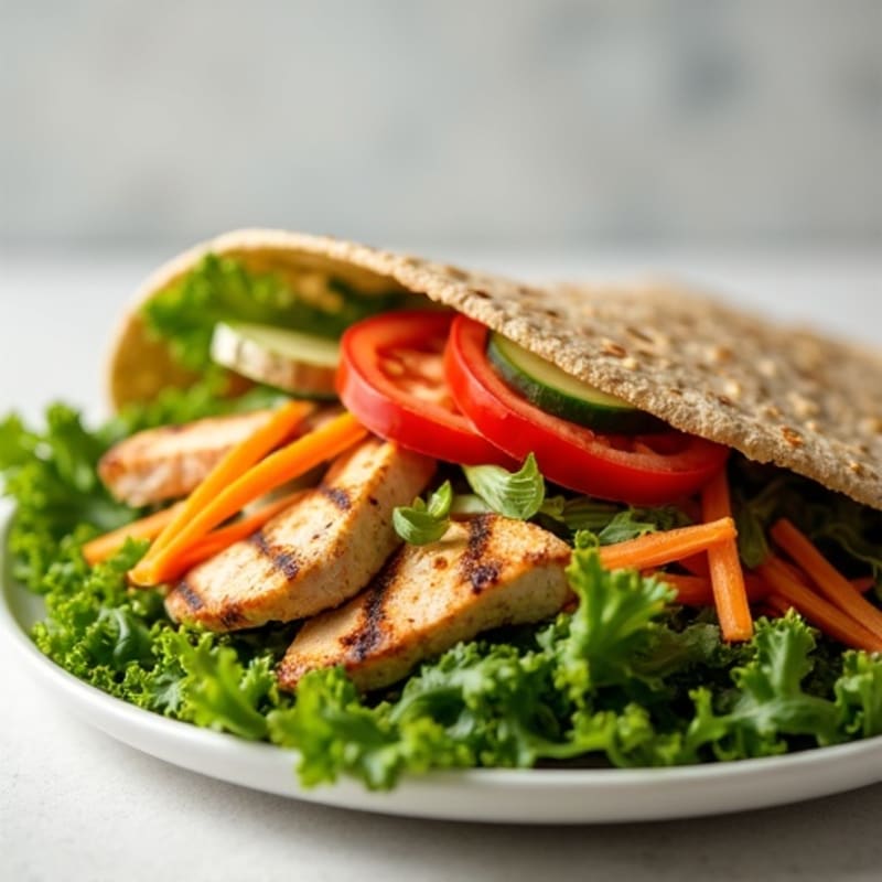 Fresh Crunchy Garden Veggie Wrap