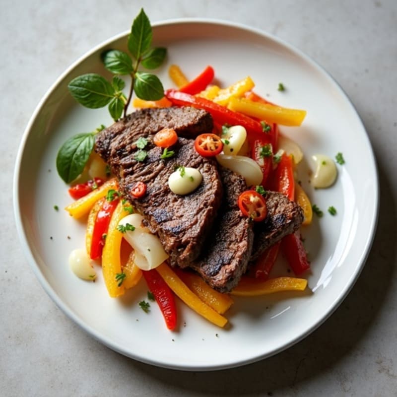 Creamy Steak and Pepper Skillet