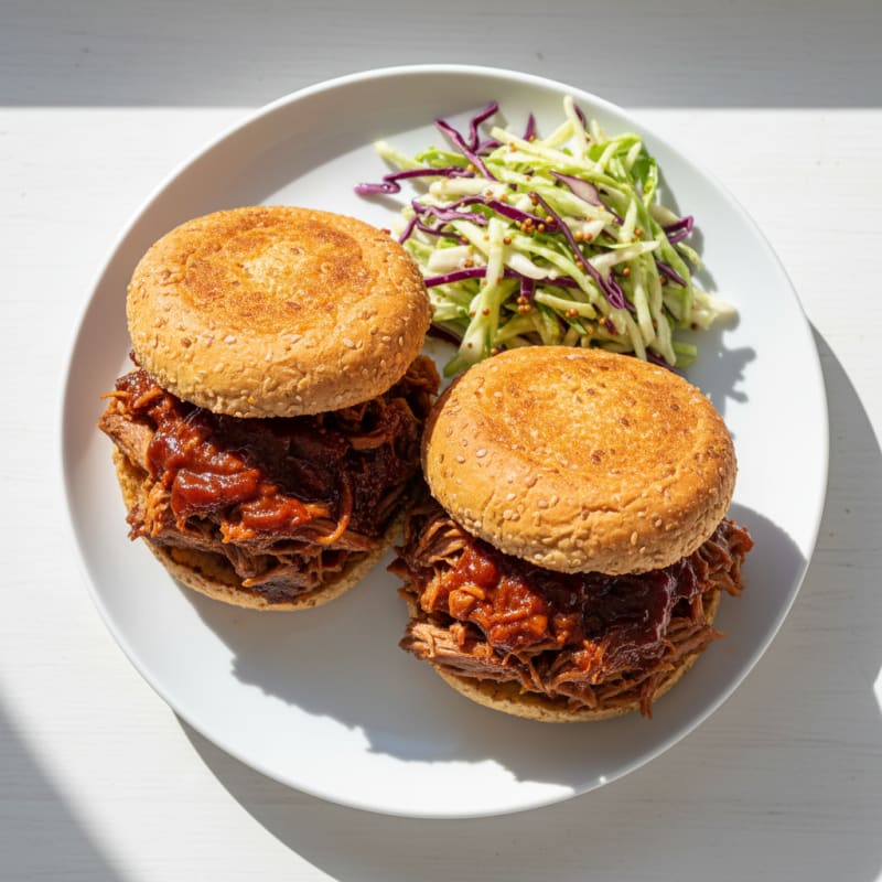 Slow-Cooked BBQ Pulled Pork Sandwiches