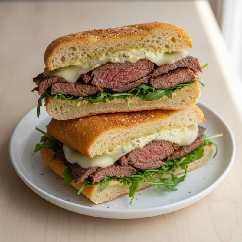 Shaved Steak Sandwich with Provolone