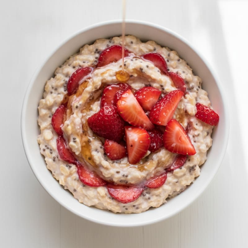 Strawberry Shortcake Overnight Oats