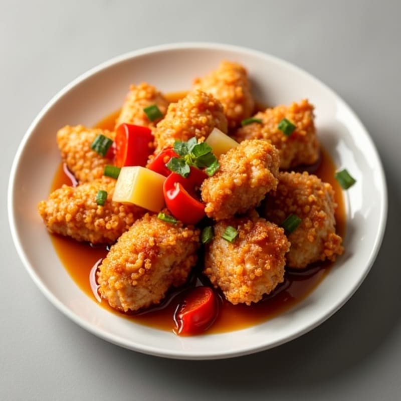 Crispy Baked Sweet and Sour Chicken