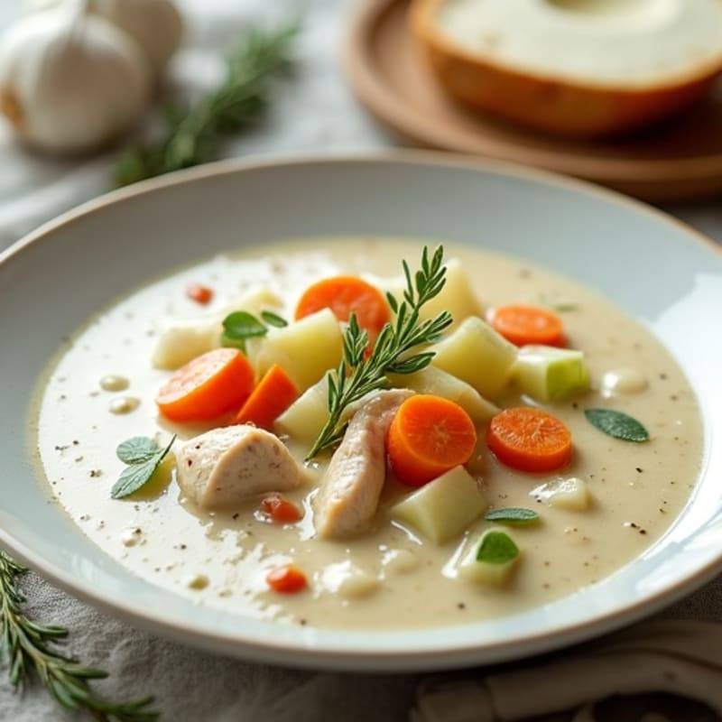 Creamy Chicken and Vegetable Soup