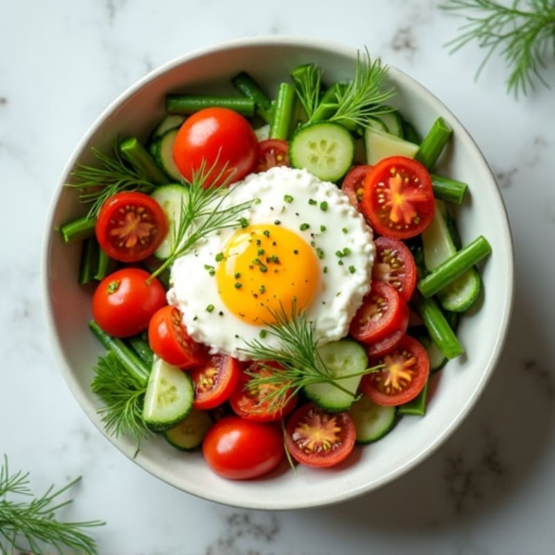Protein-Packed Savory Cottage Cheese Bowl with Fresh Herbs