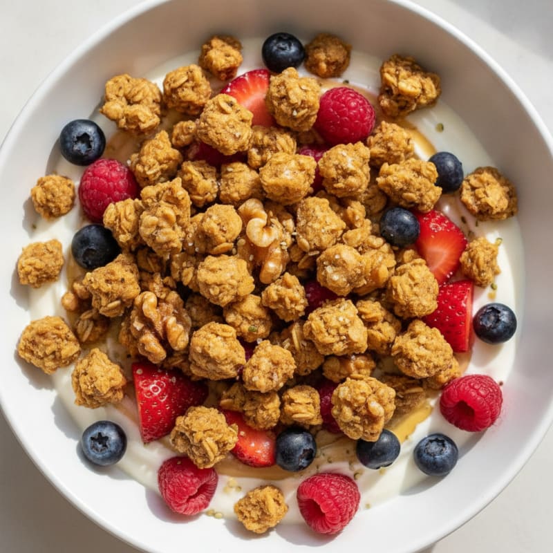 Baked Berry Granola Bowl