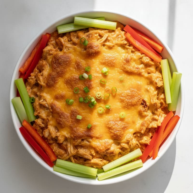 Buffalo Chicken Baked Dip