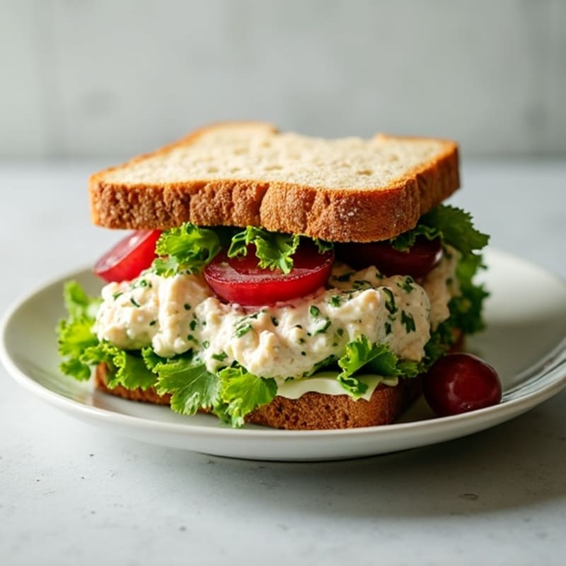 Creamy Herb Chicken Salad Sandwich