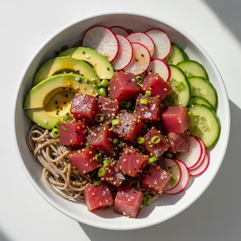 Ahi Tuna Hawaiian Poke Bowl