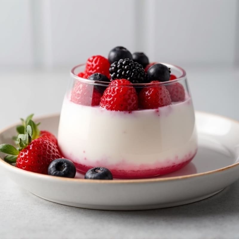 Silky Protein Yogurt with Mixed Berries