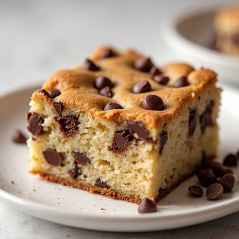 Protein-Packed Almond Flour Chocolate Chip Cookie Cake