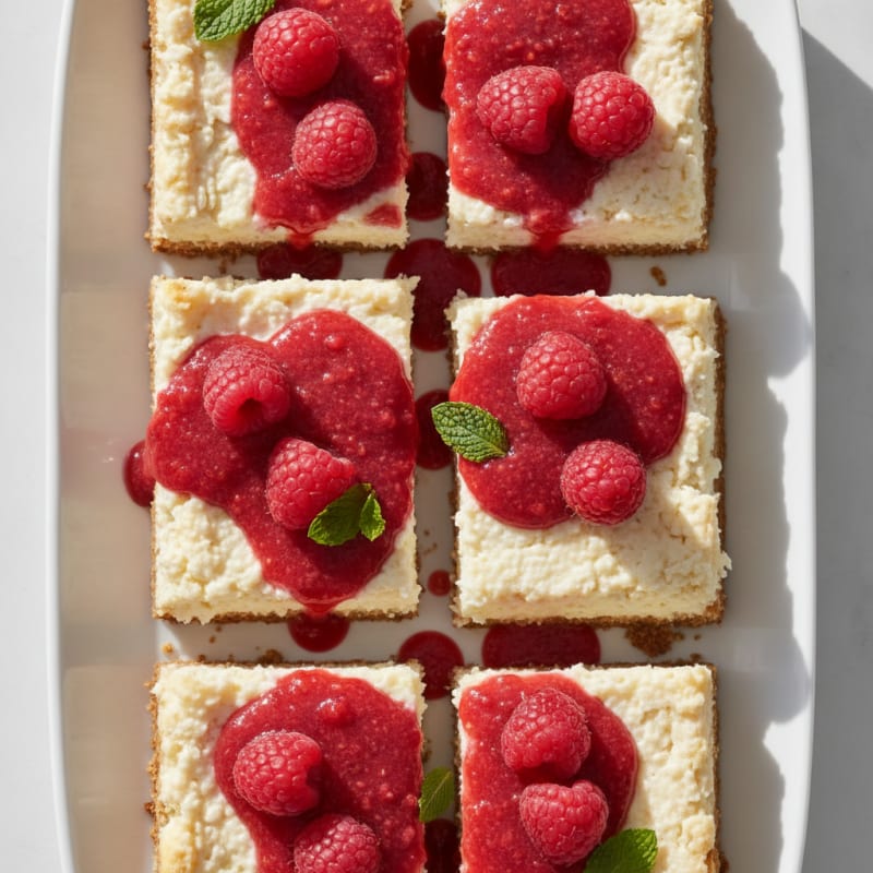 Cottage Cheese Protein Cheesecake Bars