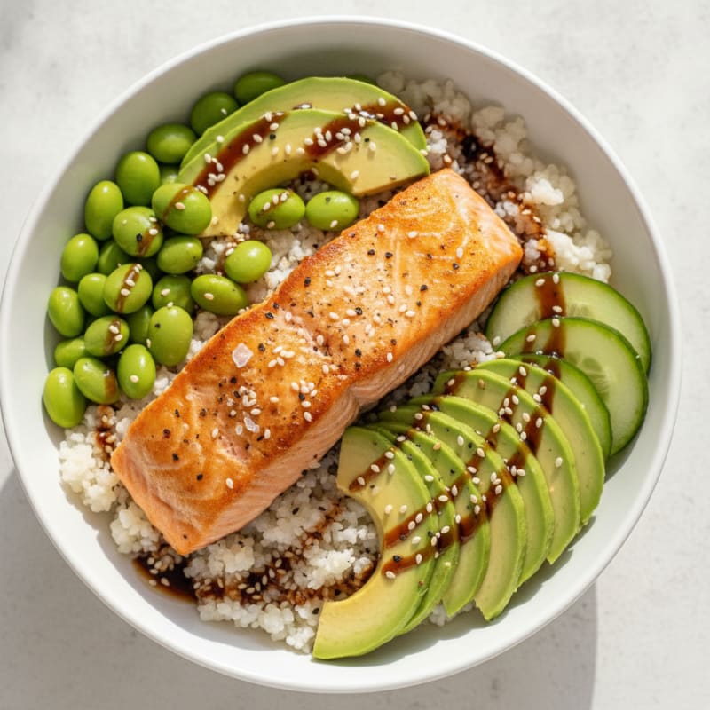 Salmon Sushi Rice Bowl