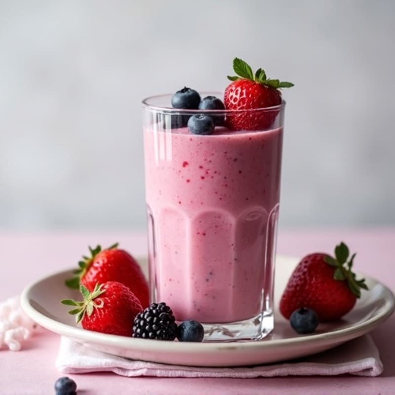 Protein-Packed Creamy Berry Smoothie