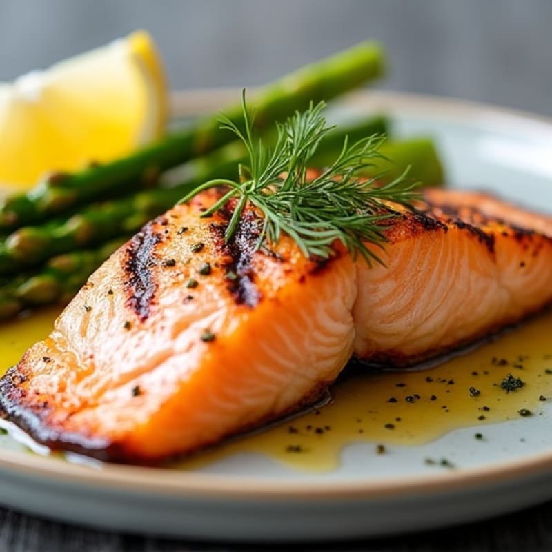 Flaky Lemon Herb Grilled Salmon