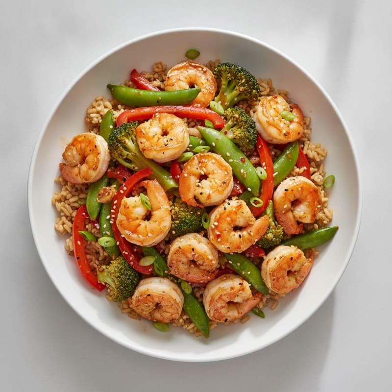 Sesame-Ginger Shrimp Stir-Fry