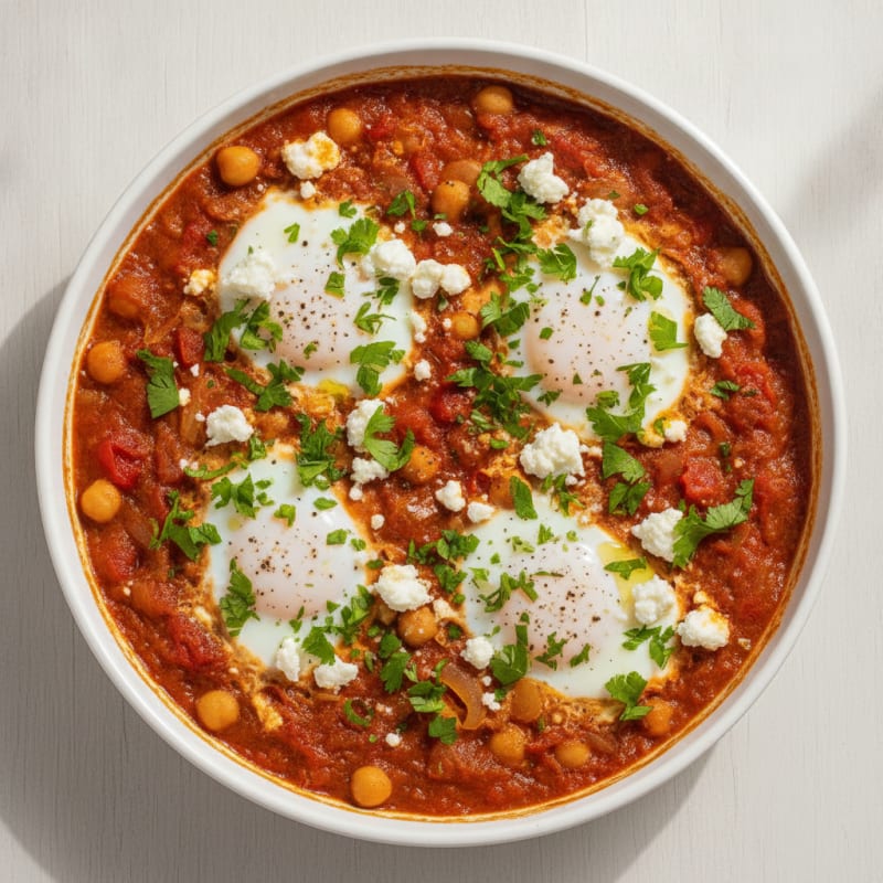 Shakshuka with Feta and Herbs