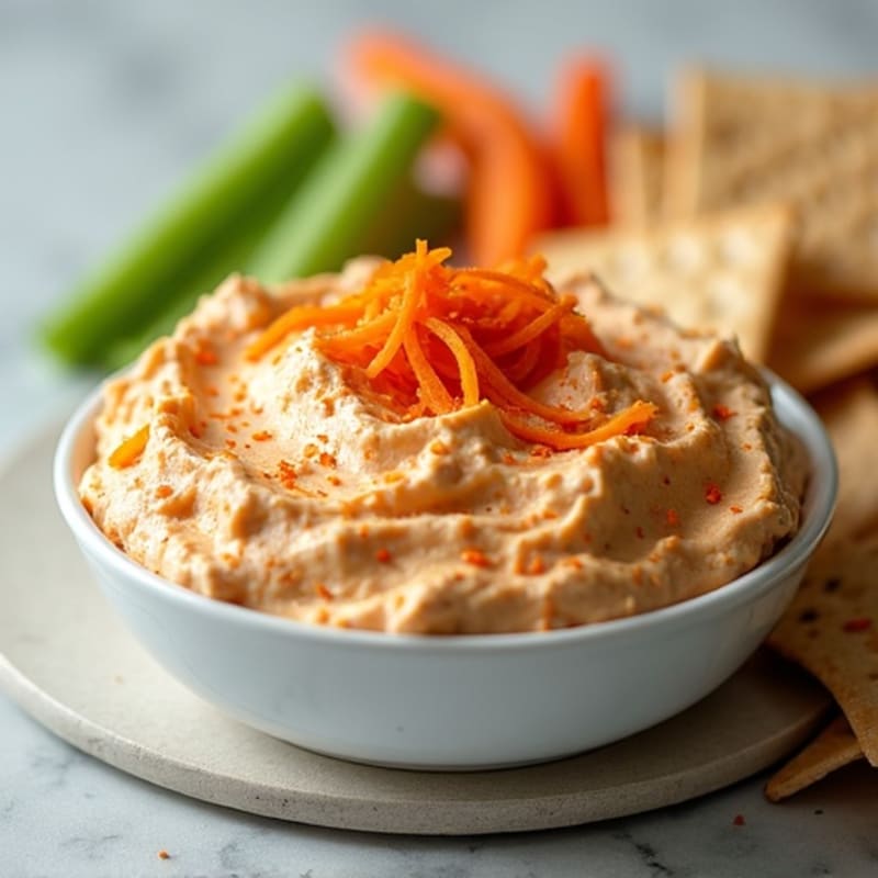Creamy Greek Yogurt Buffalo Chicken Dip