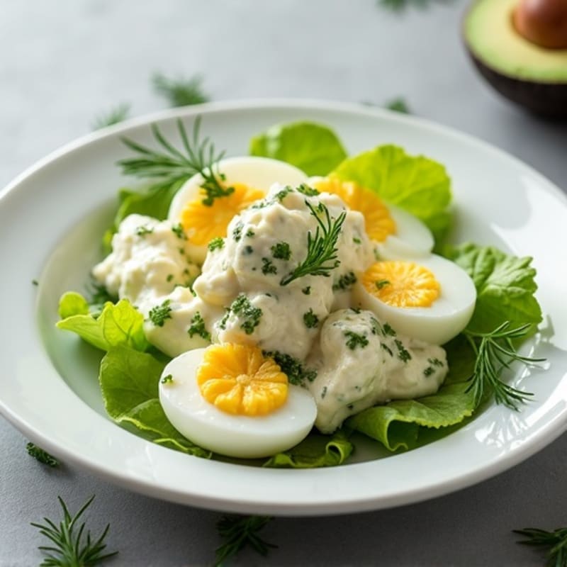 Creamy Greek Yogurt Egg Salad with Fresh Herbs