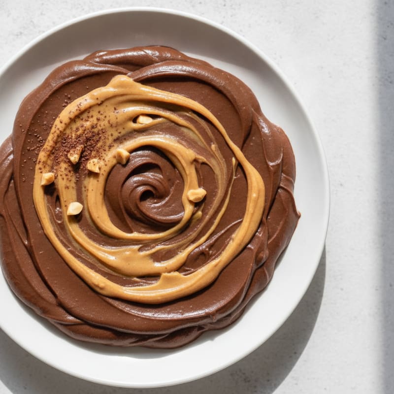 Silky Chocolate Protein Pudding with Peanut Butter Swirl