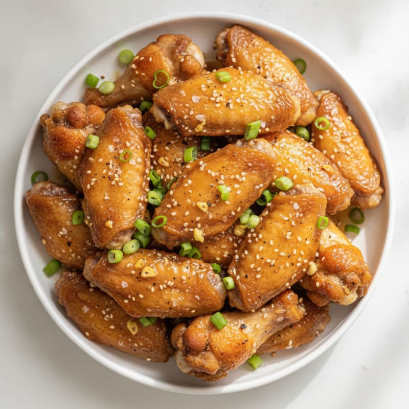 Honey-Glazed Chicken Wings with Sesame