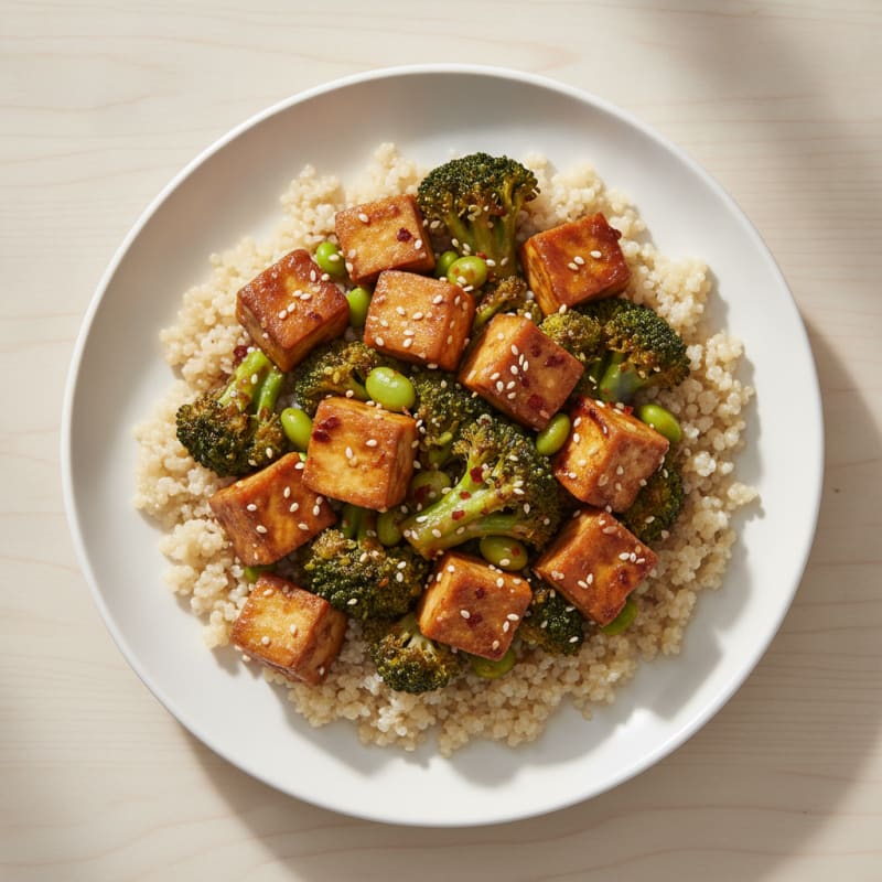 Sesame Tofu Stir-Fry