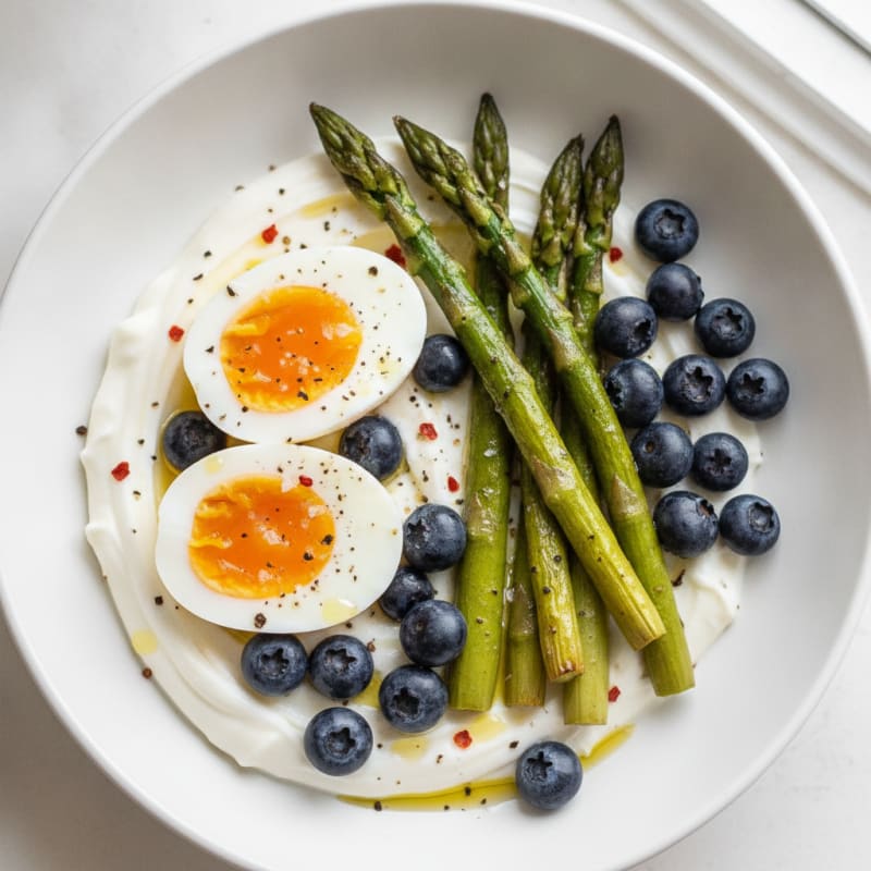 Soft Boiled Eggs with Sweet & Savory Sides