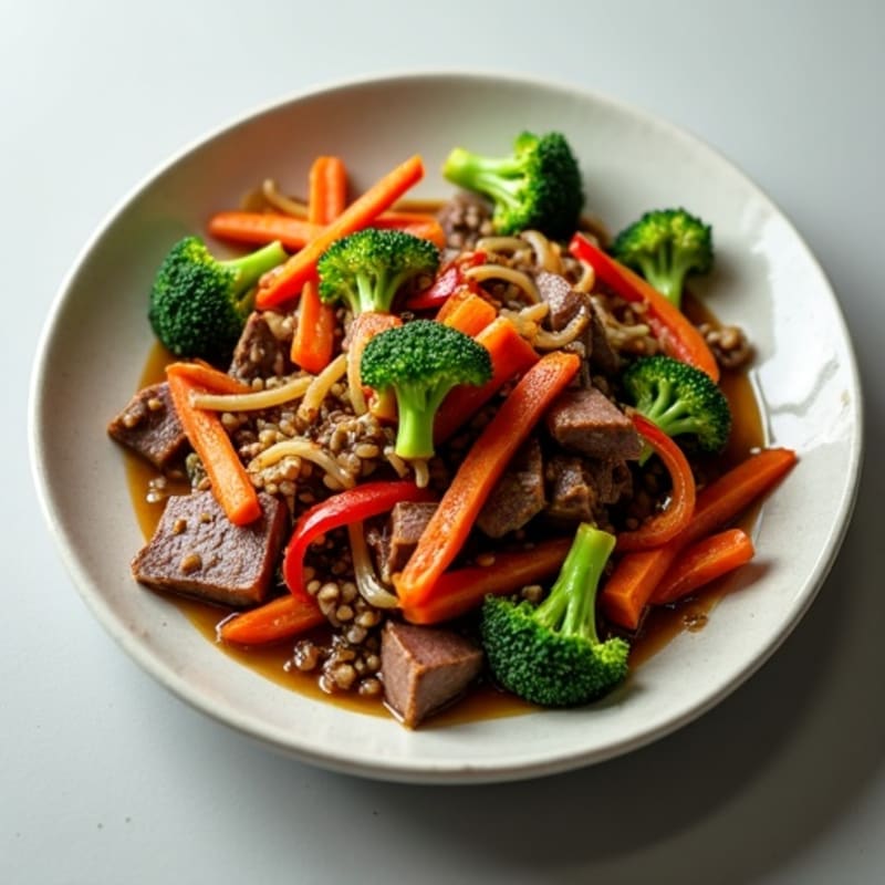 Lean Beef Stir-Fry with Crisp Vegetables