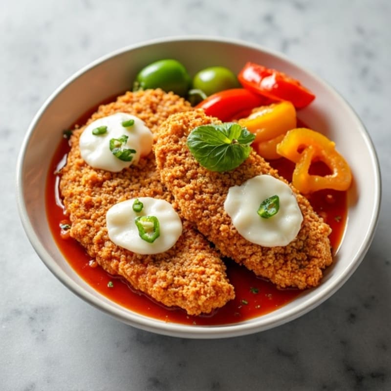 Crispy Chicken Pizza Bowls