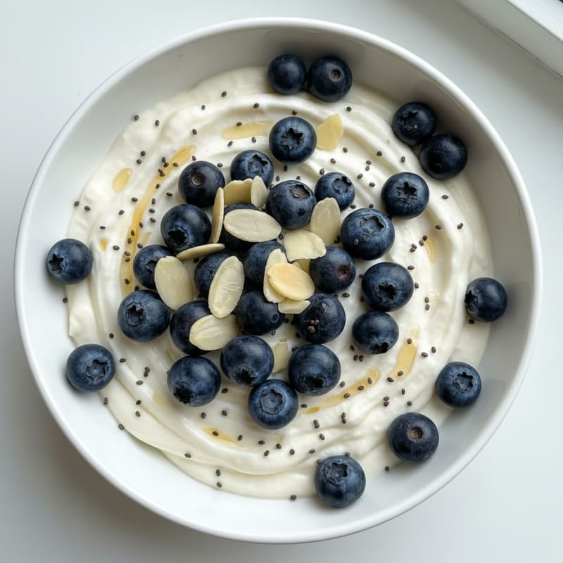 Silky Greek Yogurt Protein Pudding with Berries