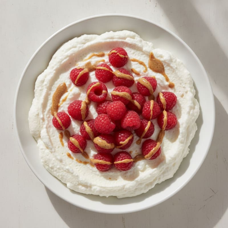 Silky Greek Yogurt Protein Mousse with Berries