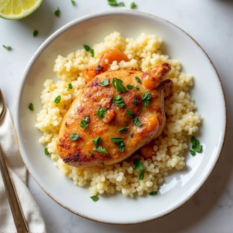 Creamy Coconut Butter Chicken with Cauliflower Rice