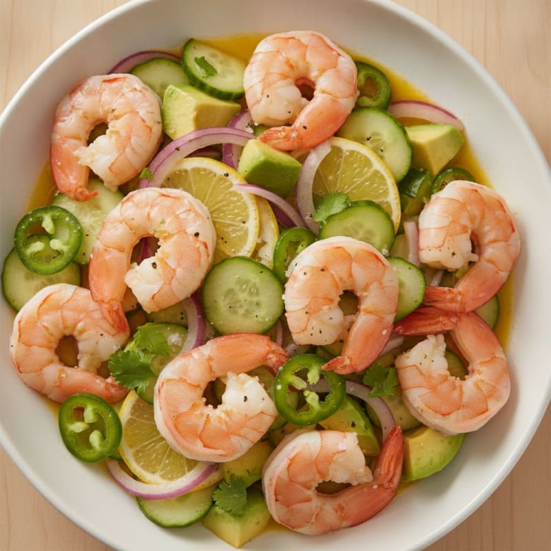 Shrimp Avocado Ceviche with Citrus Marinade