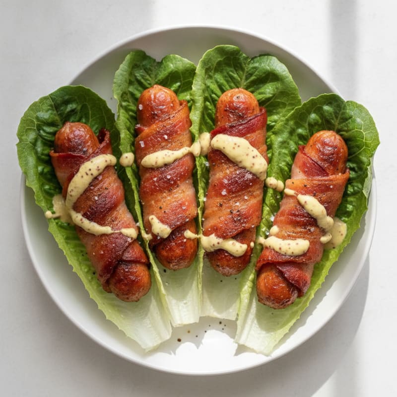 Clean-Eating Bacon-Wrapped Chicken Dogs