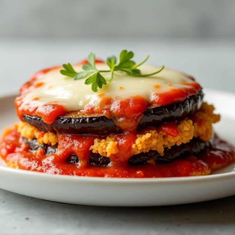 Crispy Baked Eggplant Parmesan