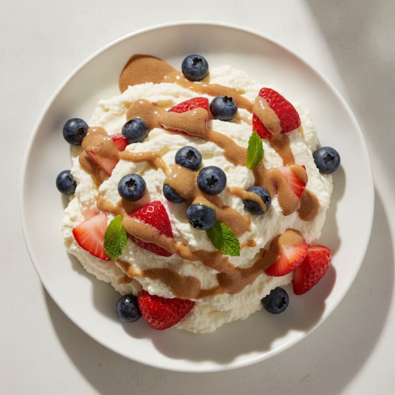 Silky Greek Yogurt Protein Mousse with Berries