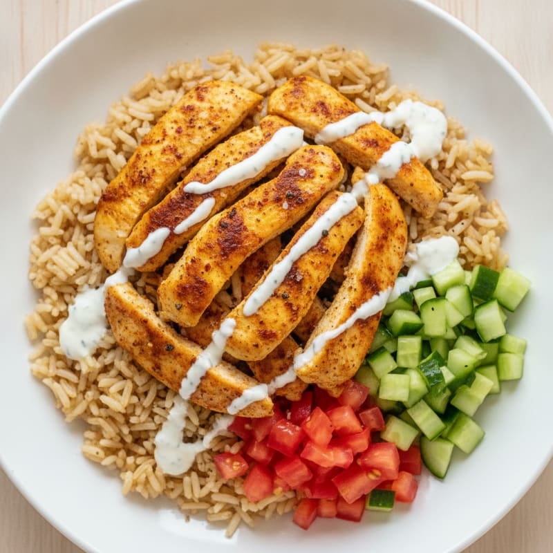 Chicken Shawarma Rice Bowl