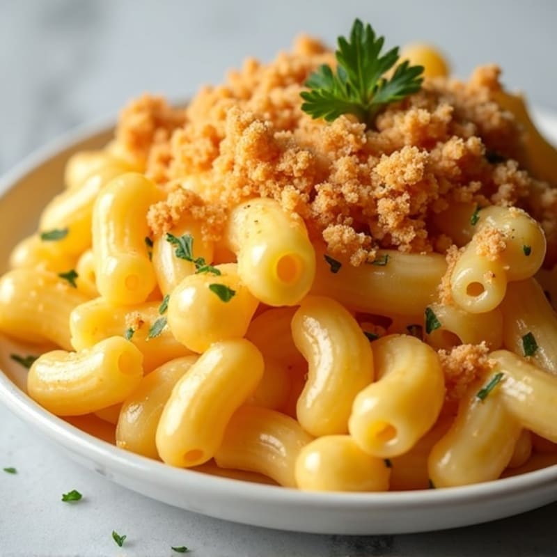 Crispy Baked Cauliflower Mac and Cheese