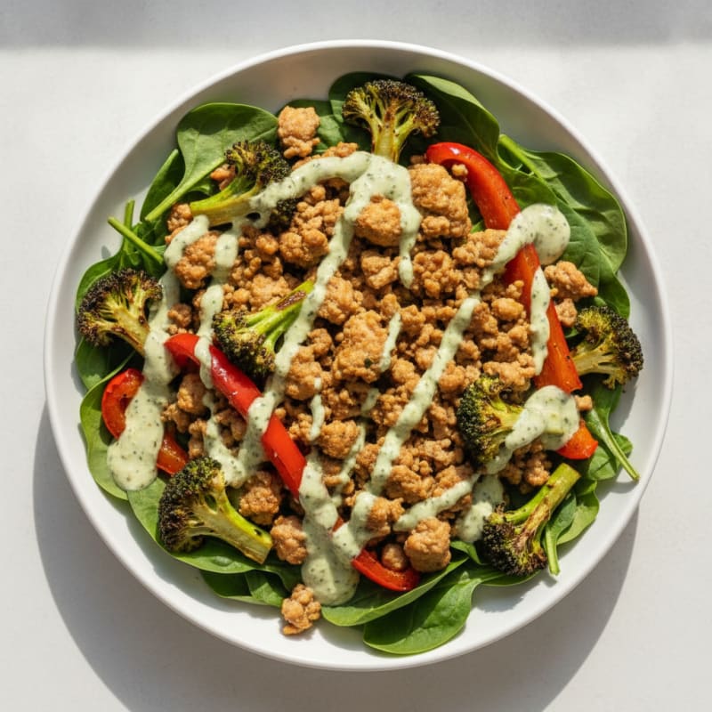 Turkey Power Bowl with Roasted Vegetables