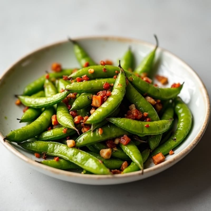 Garlic Chili Roasted Edamame