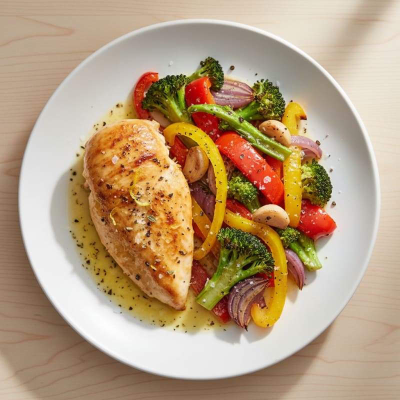 Lemon-Herb Chicken with Roasted Vegetables