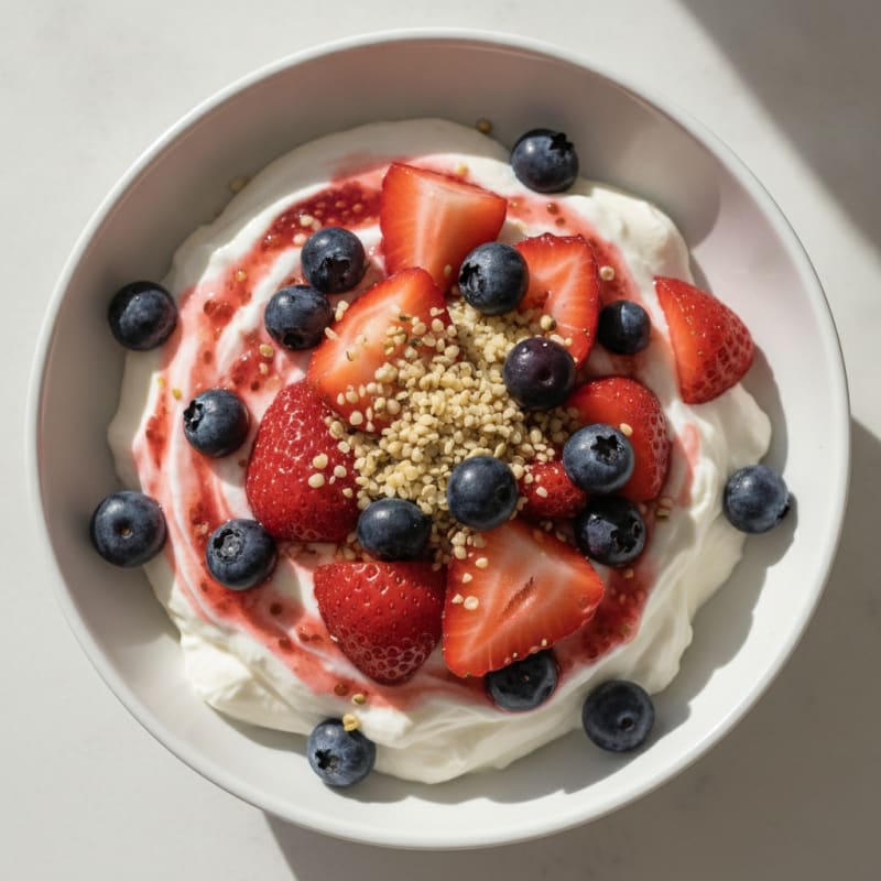 Greek Yogurt Protein Parfait with Berries
